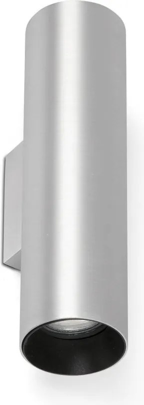 Aplica perete ambientala design modern STAN 2L aluminiu/negru