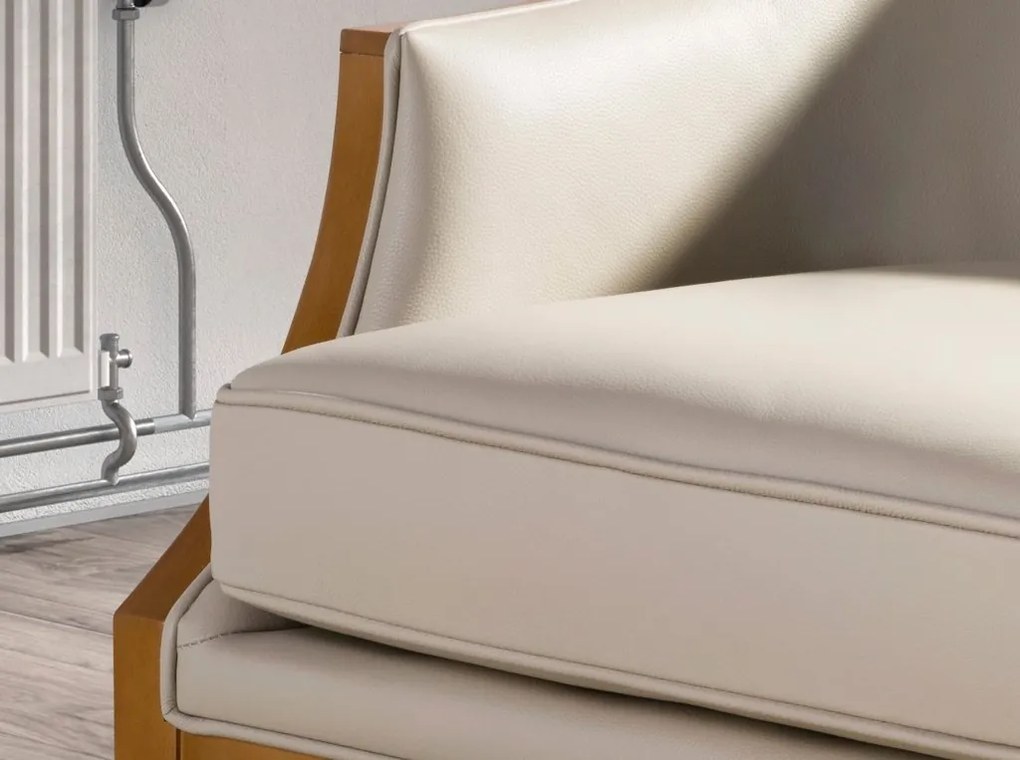 Fotoliu LUX cu design modern Grey Cowhide Leather