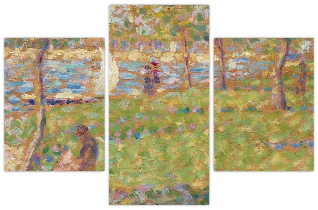 Tablou - Georges Seurat, Study for "La Grande Jatte", reproducere (90x60 cm)
