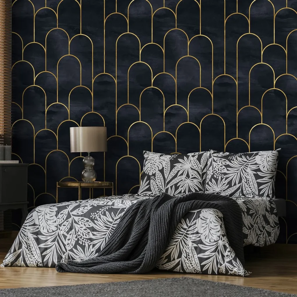 Fototapet - Glamour - motiv auriu (152,5x104 cm), în 8 de alte dimensiuni noi