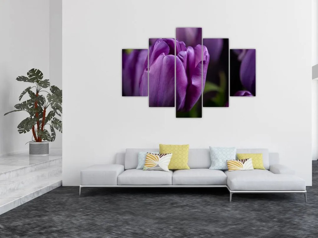 Tablou cu flori de lalele (150x105 cm)