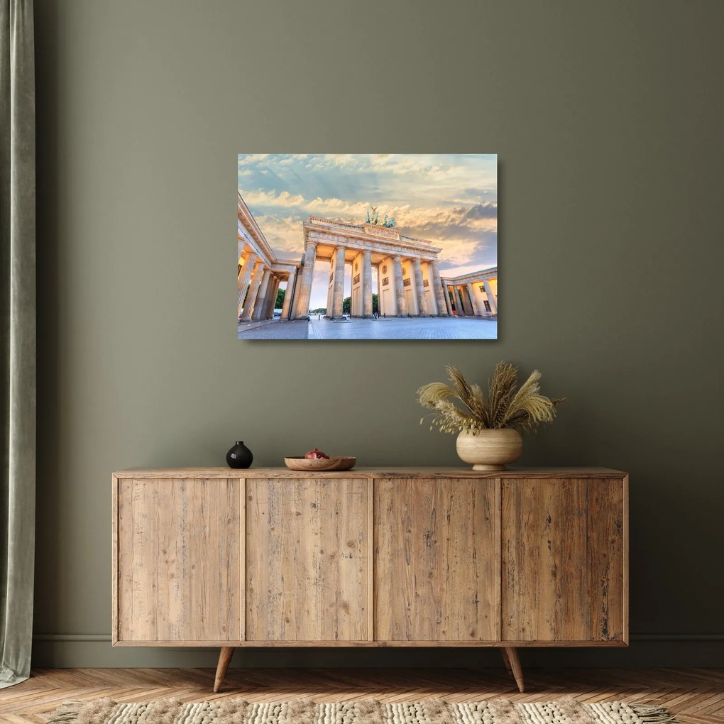 Tablou pe sticlă - Poarta Brandenburg, Berlin, Germania (70x50 cm)