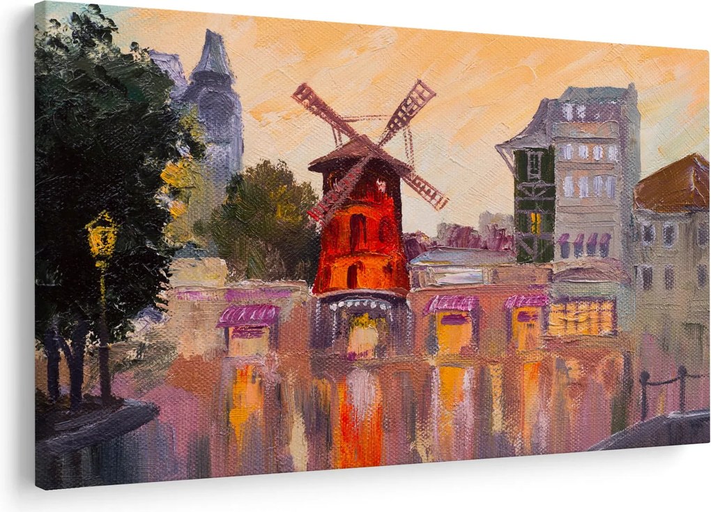 Tablou - Moulin rouge, Paris, Franța (90x60 cm)