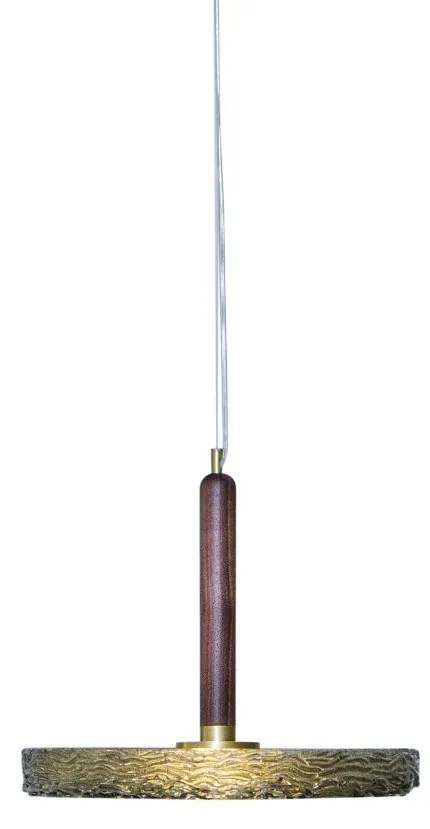 Pendul LED LUX, Lemn masiv, Sticla Turnata, MACRABÈ Big
