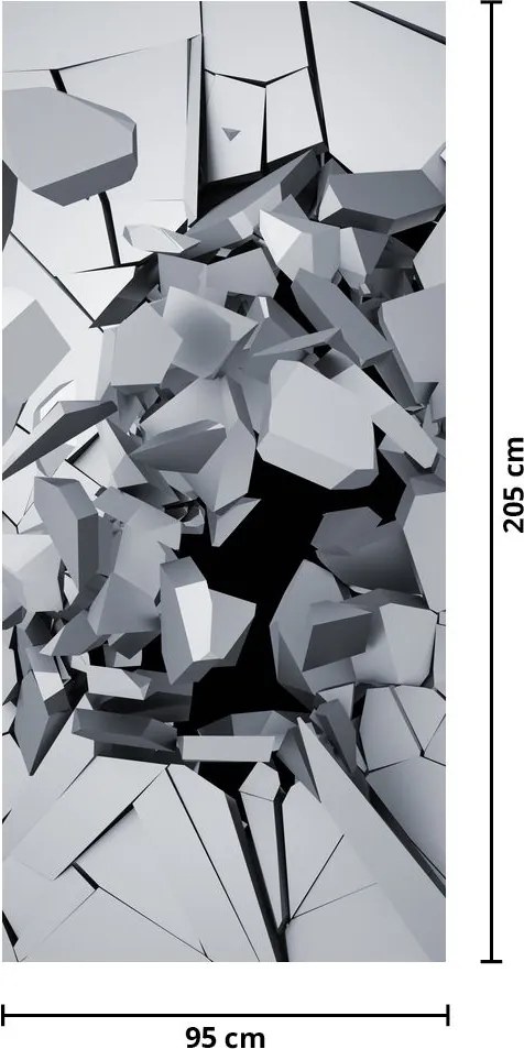Fototapet pentru ușă - Abstract 3D (95x205cm)