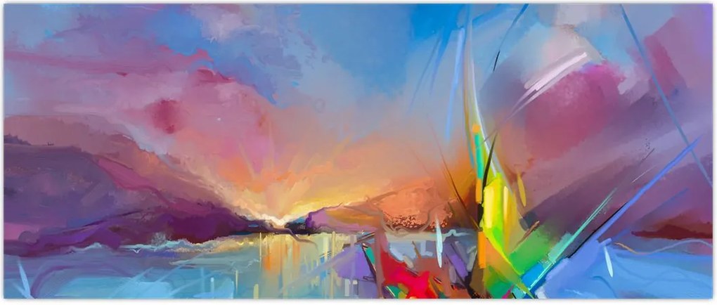 Tablou - Apus de soare (120x50 cm)