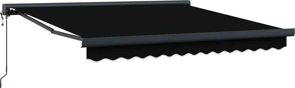 vidaXL Copertină Negru 300 x 250 x 165 cm Poliester și Aluminiu