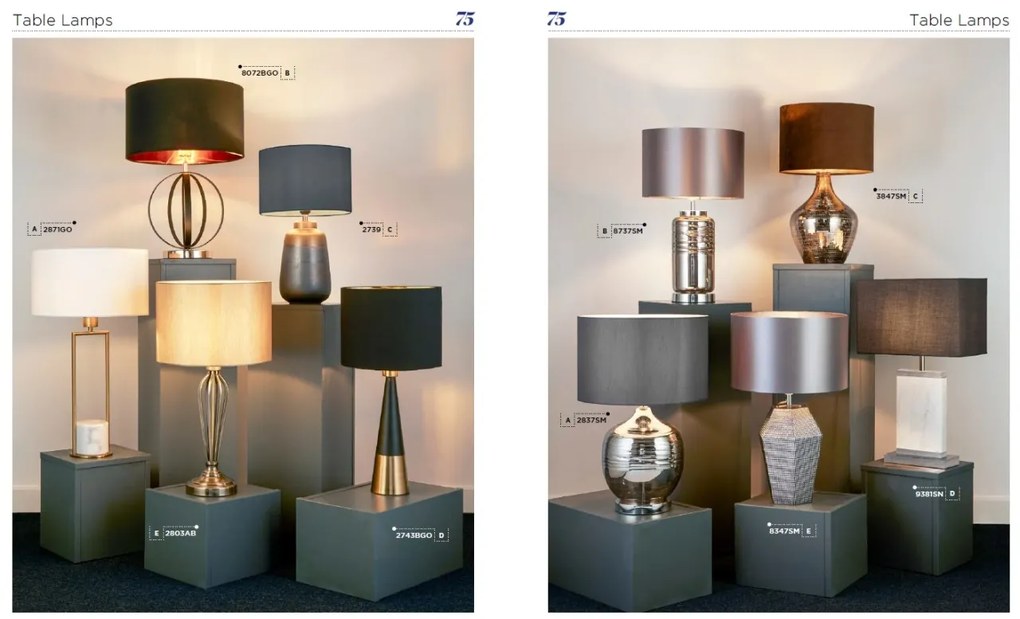 Veioza, Lampa de masa moderna Black And Gold EU8072BGO SRT