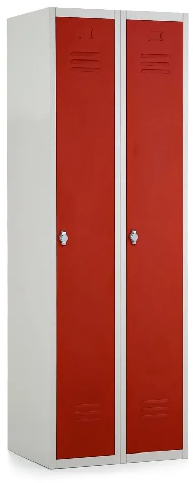 Dulap metalic, 60 x 50 x 180 cm, roșu - ral 3000