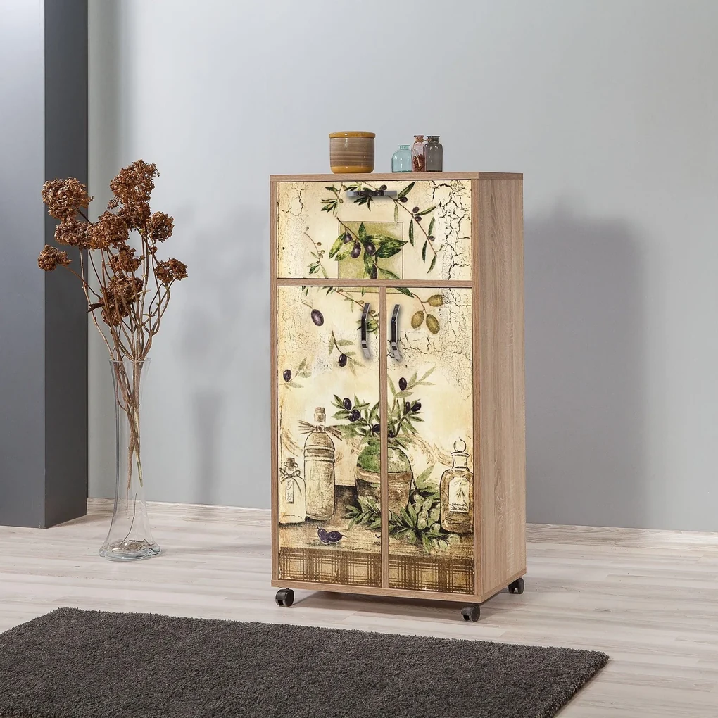 DULAP MULTIFUNCTIONAL Kiler - Multi Purpose Cabinet 3, Crem