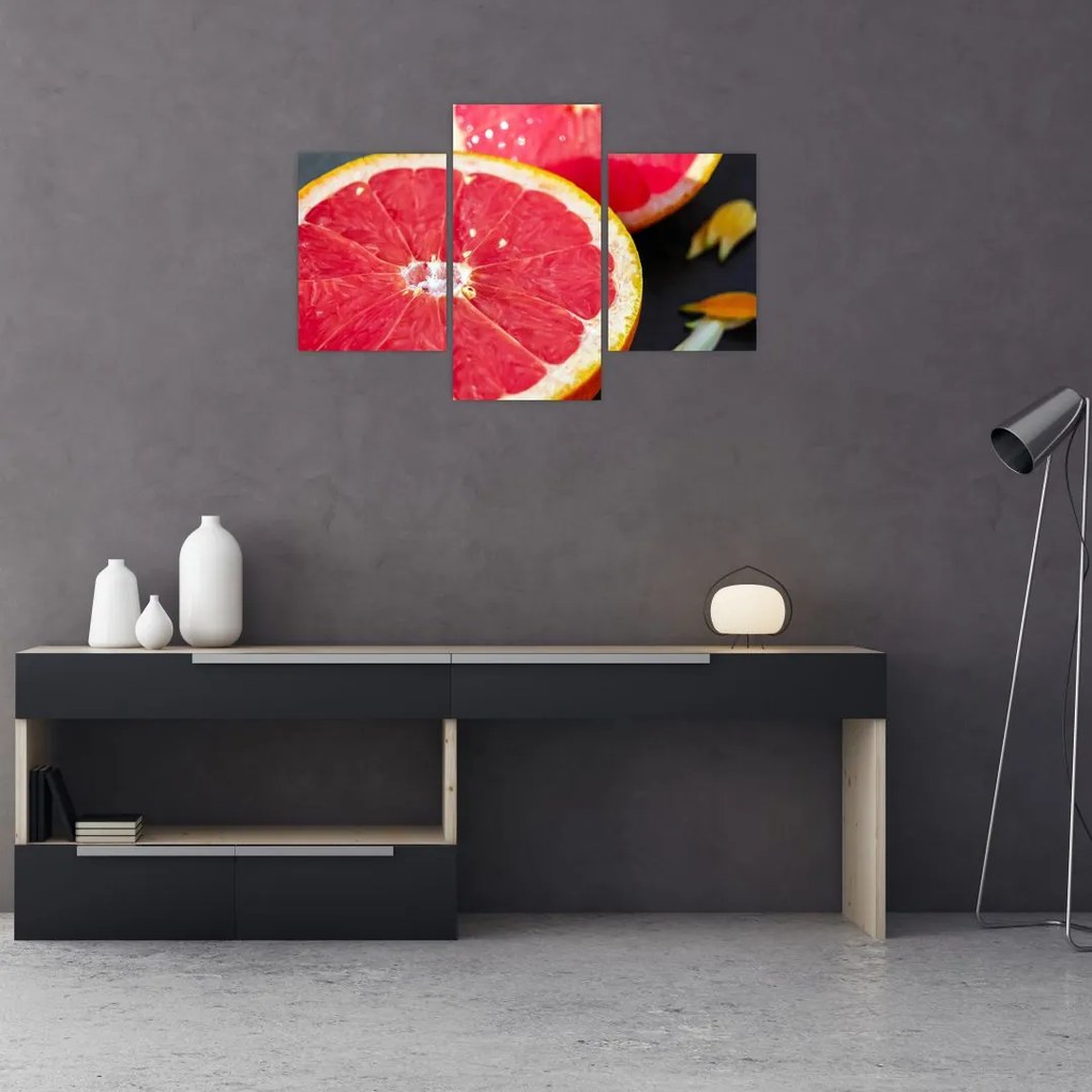 Tablou cu grapefruit tăiat (90x60 cm)
