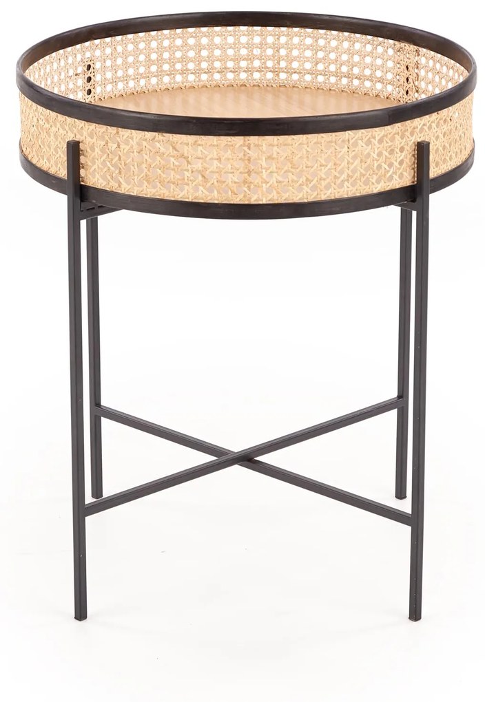 Masuta de cafea Rattan Natural, LANIPA 50x55 cm