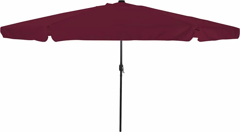 vidaXL Parasol de Grădină Roșu Bordeaux 395 x 395 x 245 cm Poliester