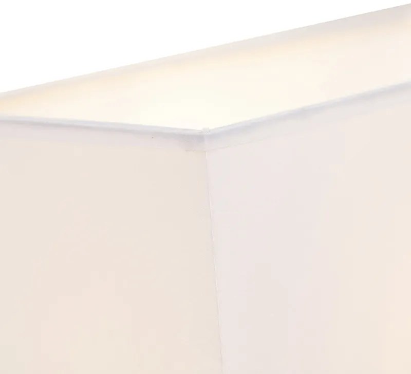 Lampa de perete moderna din otel cu abajur alb - Bergamo