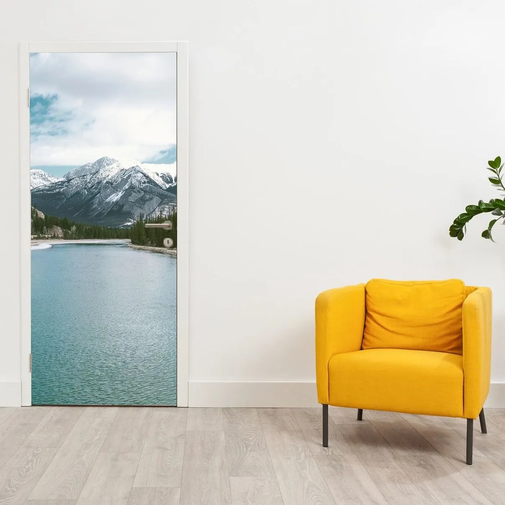 Fototapet pentru ușă - Peisaj montan (95x205cm)