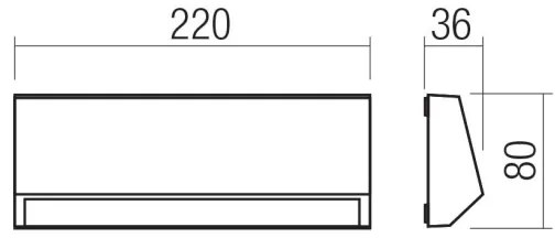 Redo 90680 - Lampă de orientare exterioară ANDER LED/4W/230V 3000K IP65 antracit
