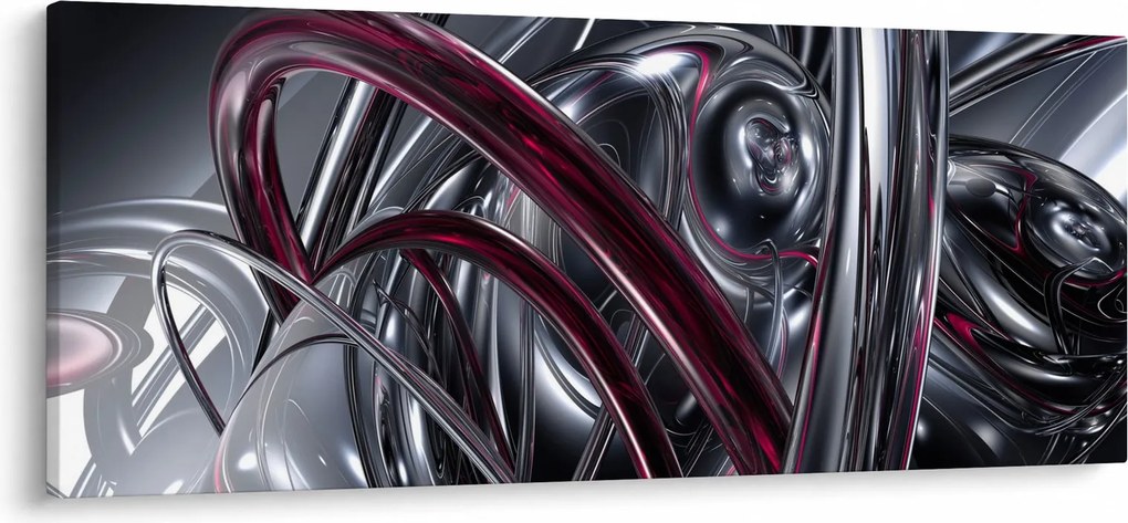 Tabloul cu abstracție gri (120x50 cm)