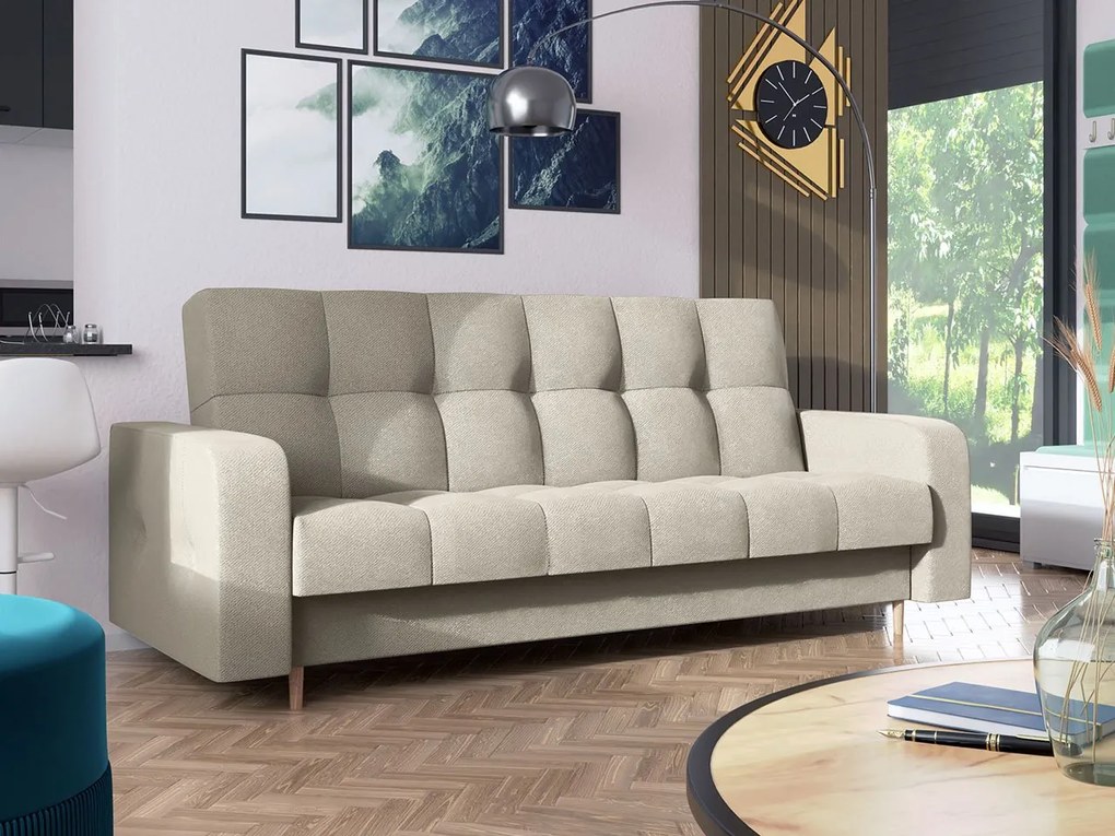 Canapea extensibilă Solvetana (Bej) (cu sp. depozitare). Promo -17%. 1105625
