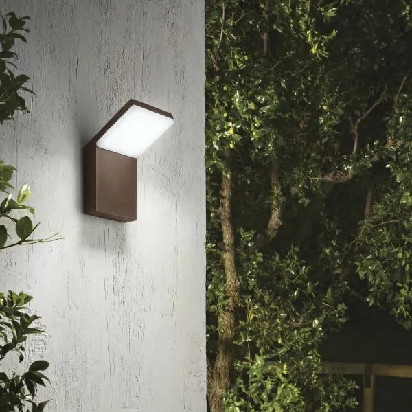 Ideal Lux - Aplica de perete pentru exterior STYLE LED/8,5W/230V 3000K CRI 90 IP54 maro