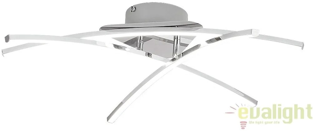 Plafoniera LED design modern, finisaj crom, Alexis 2504 RX