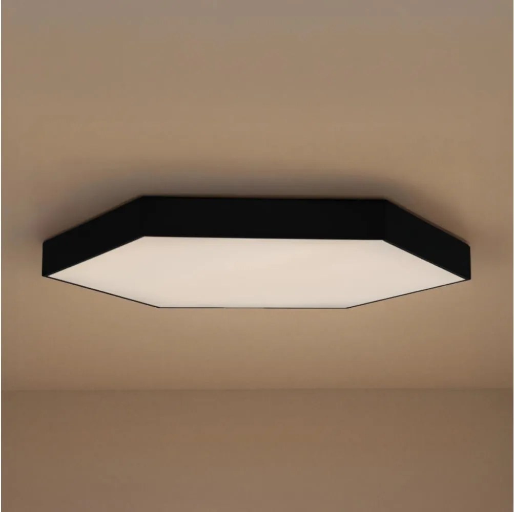 Plafonieră LED, 200W/230V, 3000/4000/6500K, Ø100 cm, negru