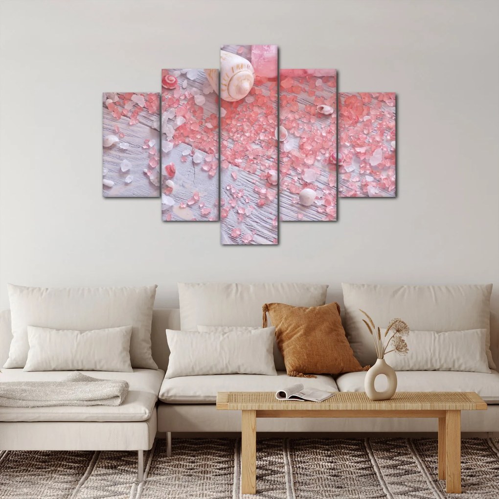 Tablou - Atmosfera de litoral în nuanțe roz (150x105 cm)