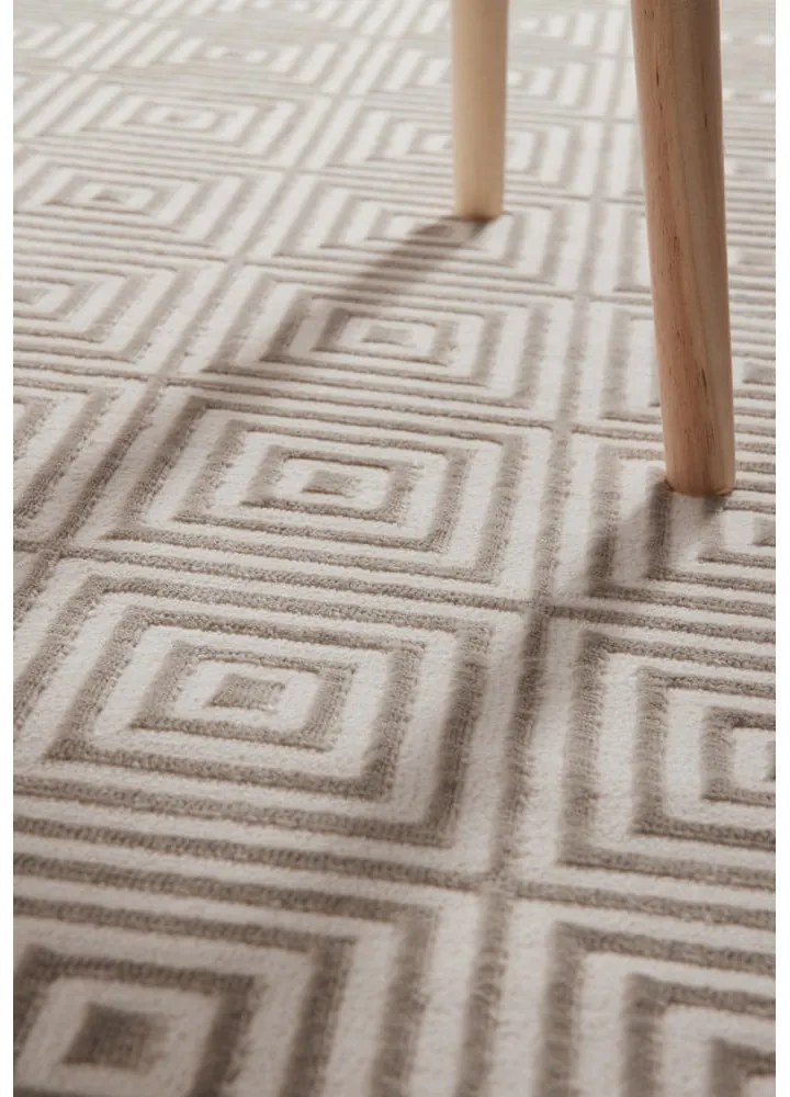 Covor tip traversă bej/crem 80x240 cm Perles Tourmaline – Elle Decoration