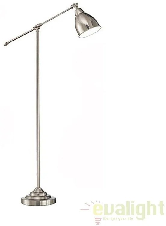 Lampadar, lampa de podea cu brat reglabil, finisaj nickel, NEWTON PT1 015286