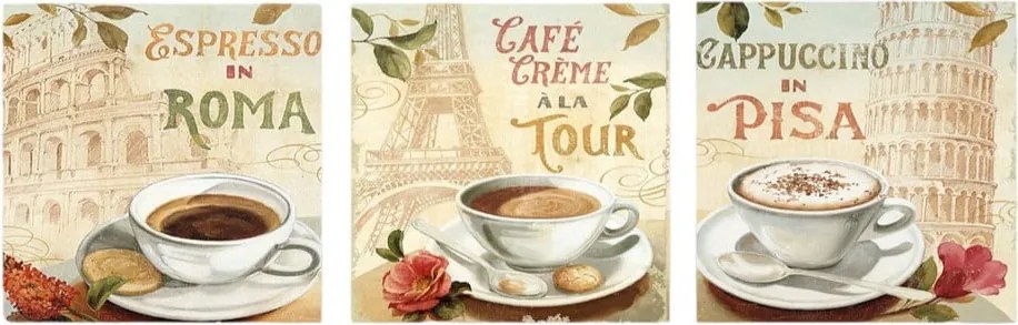 Tablouri 3 buc. 30x30 cm Italy – Wallity