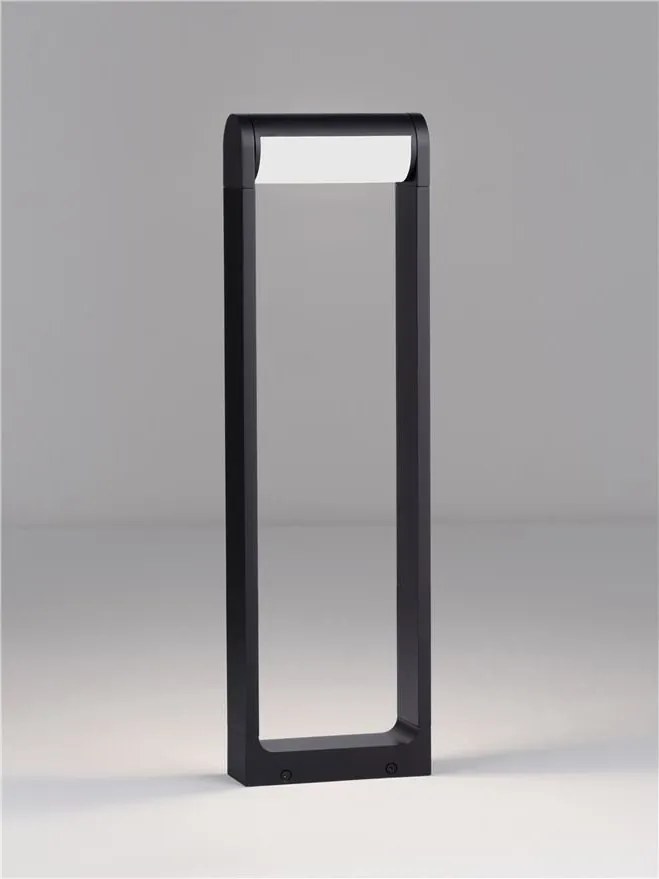 Stalp exterior LED 3000K IP65 Rox negru, H-60cm