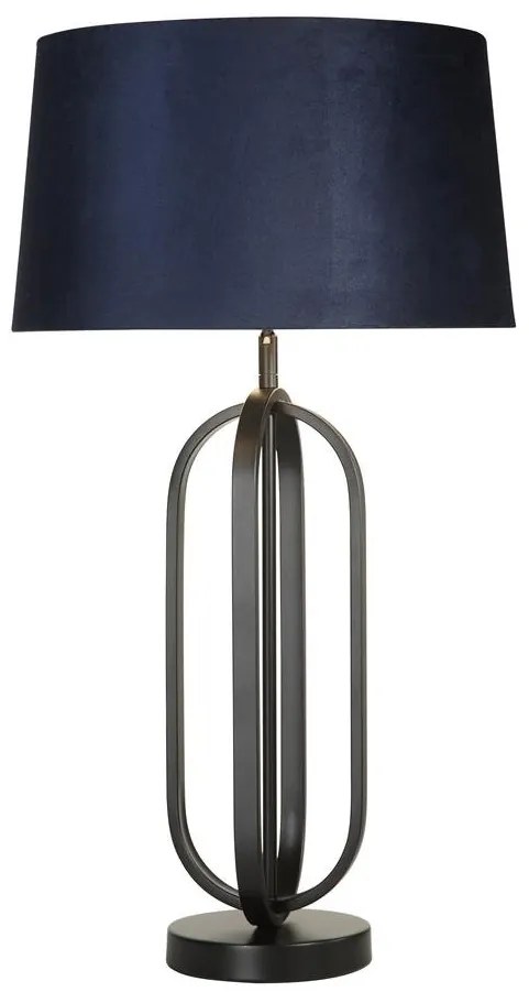 Veioza/Lampa de masa decorativa Chic negru/navy