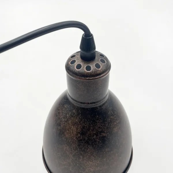 Brilagi - Lustru LED suspendat pe cablu RIDDY 3xE27/60W/230V cupru/patină
