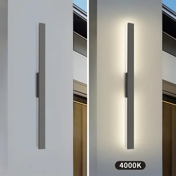 Brilagi - Aplica LED de exterior LUNA, 24 W, 230 V, 4000 K, IP65, antracit