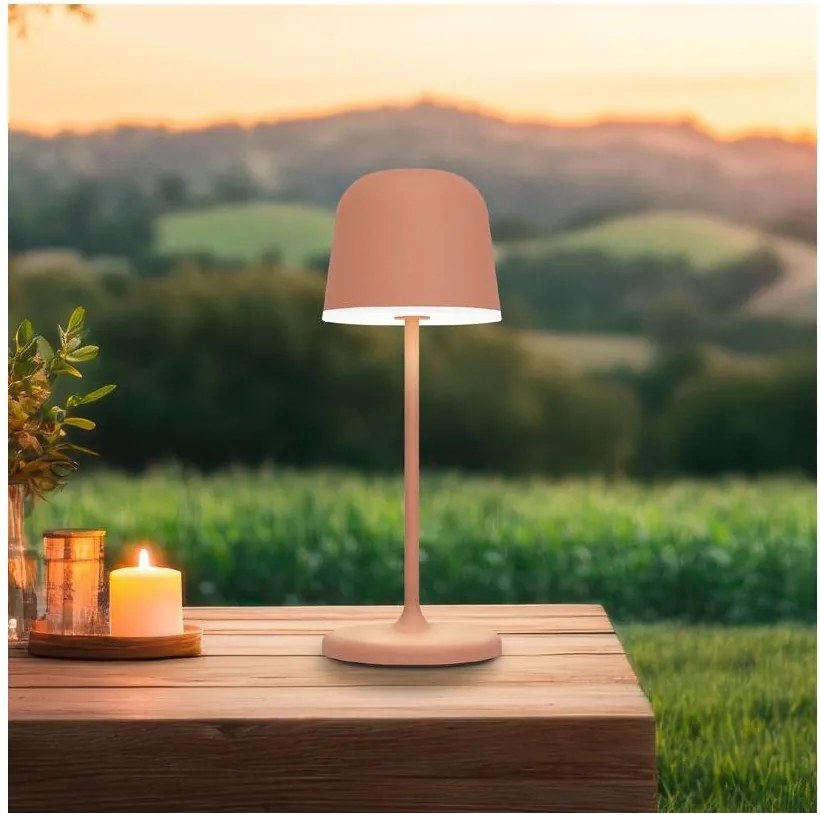 Eglo 901938 - Lampă de masă LED MANNERA-S, reîncărcabilă, dimabilă, pentru exterior, 1,8 W / 5 V, IP54, portocalie