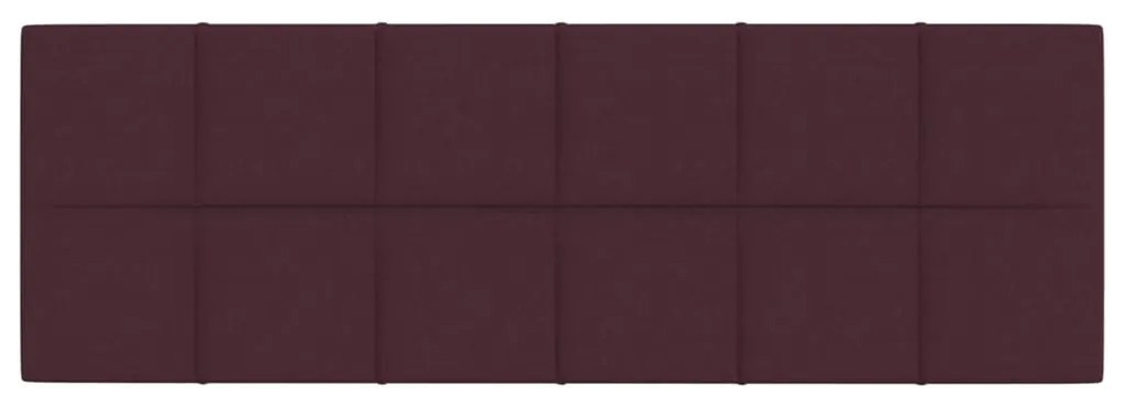 Panouri de perete 12 buc. violet 90x30 cm textil 3,24 m   12, Violet, 90 x 30 cm