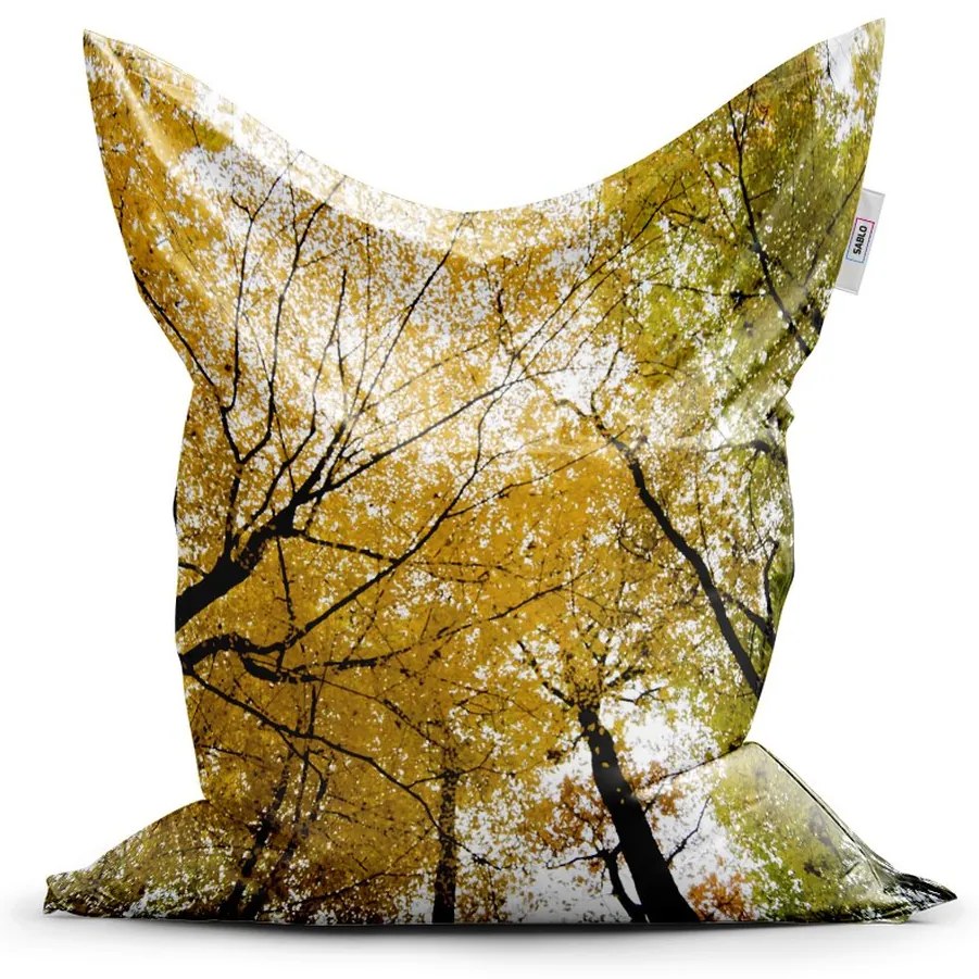 Sac de șezut Classic coroane de copaci - pentru copii, galben