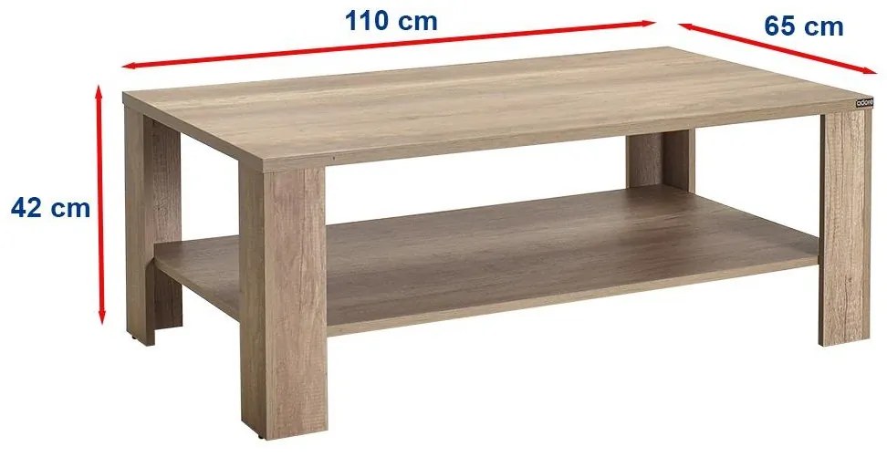 Măsuță de cafea Salome 2 (nuc deschis) . 1109369