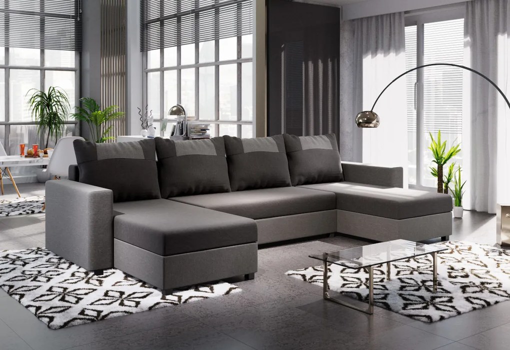 Supermobel Colțar extensibil în formă de U STAR, 303x140, sawana 05/sawana 14