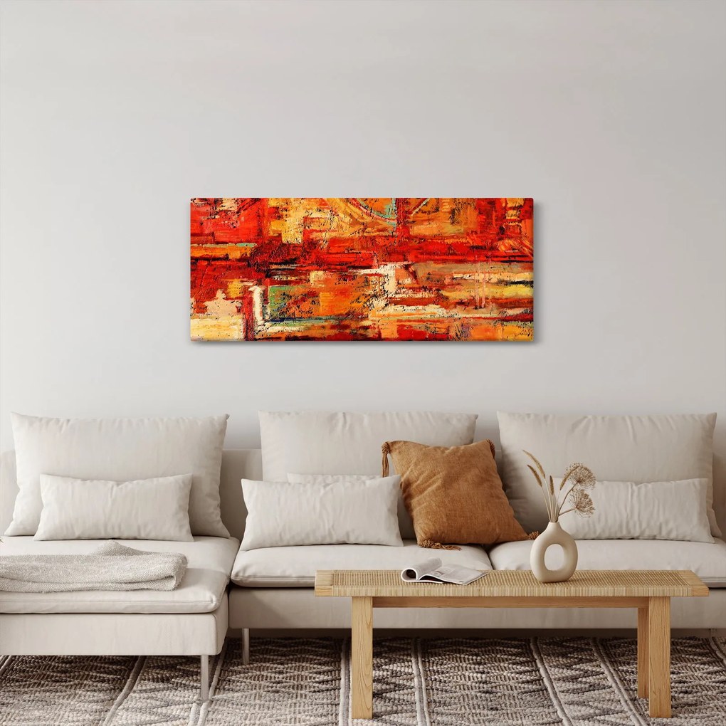 Tablou cu pictură pe pereți (120x50 cm)