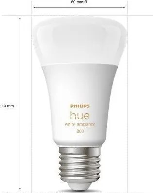 Set de 3 becuri LED dimabile Philips Hue WHITE A60 E27/6W/230V 2200-6500K