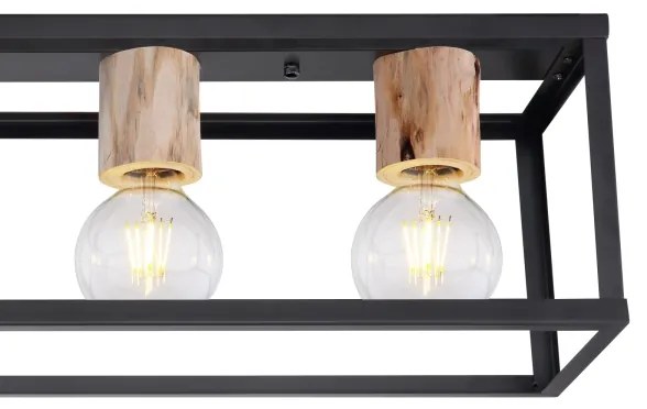 Plafonieră Globo 15476-4D HAGAR 4xE27/60W/230V