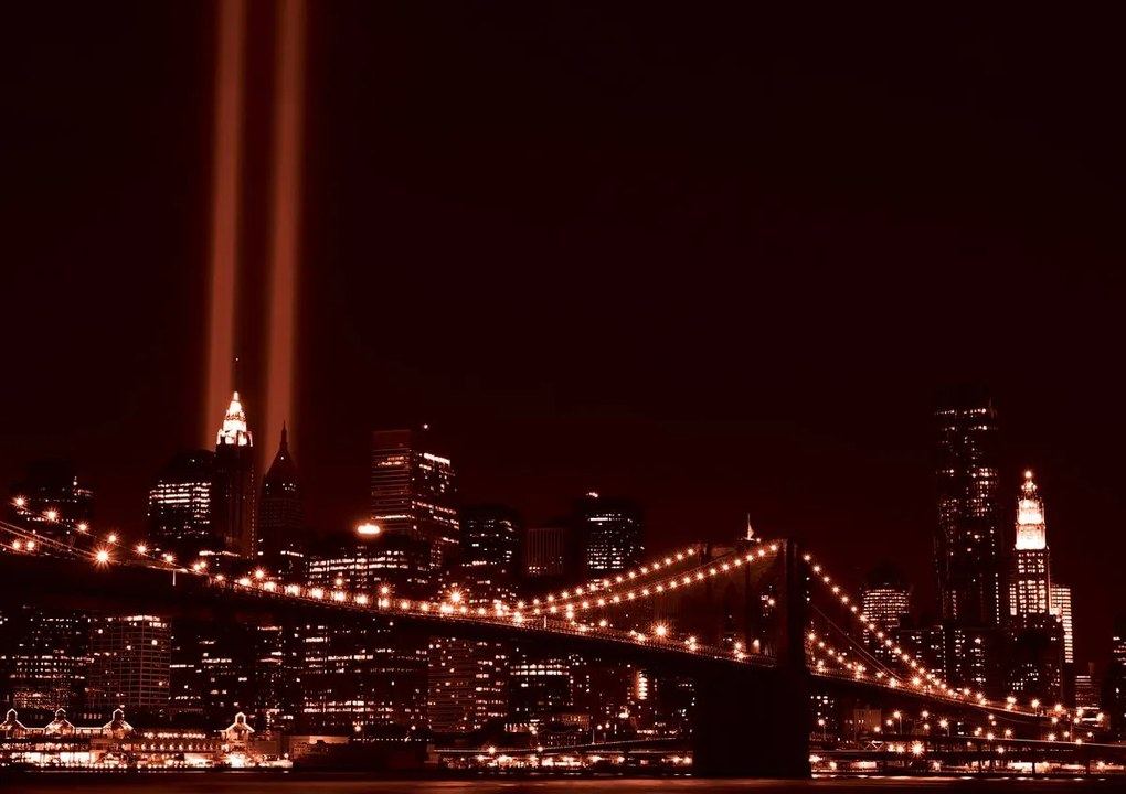 Fototapet - New York Brooklyn Bridge City (254x184 cm)