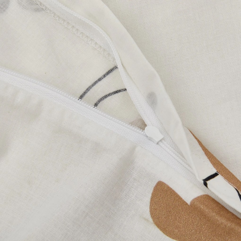 Lenjerie de pat din bumbac Renforcé TIMBA DEER albă Dimensiune lenjerie de pat: 80 x 80 cm | 135 x 200 cm