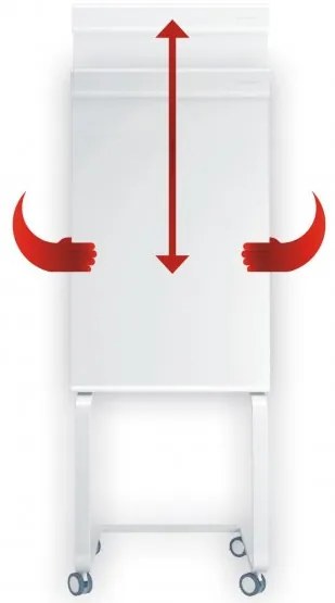 Flipchart Magnetoplan Evolution 68 x 97 cm, mobil, alb