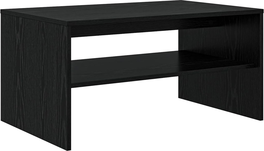 vidaXL Masă de cafea Stejar Negru 80 x 50 x 40 cm Lemn compozit