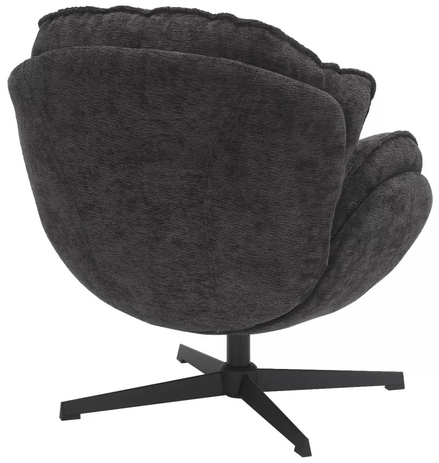 Fotoliu Betty negru/negru Tap.242