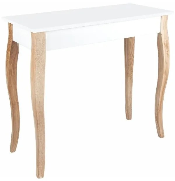 Măsuță de toaletă cu oglindă Ragaba Dressing Table, lungime 85 cm, alb