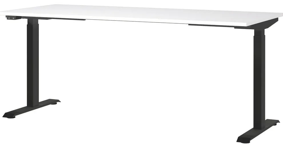 Birou cu blat alb cu înălțime ajustabilă electric 80x180 cm Jet – Germania