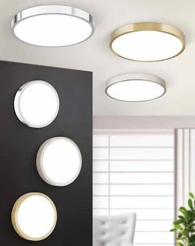 Plafoniera LED Bully 24cm satin chrome