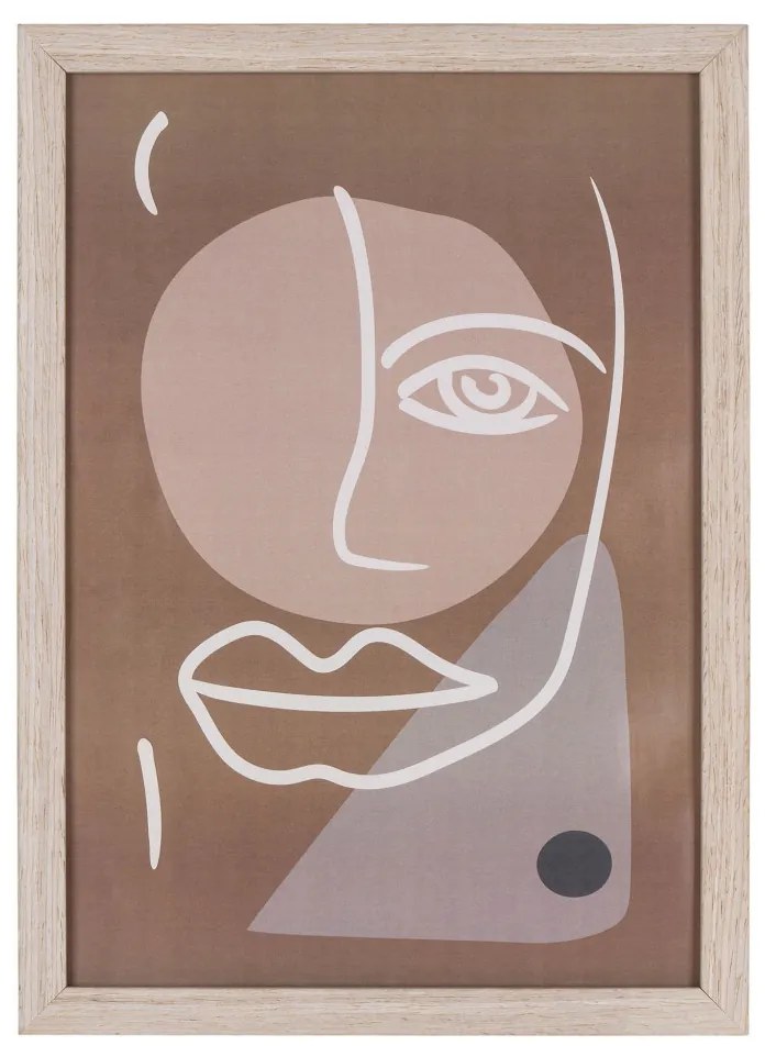 Set de artă de perete Madison, natural, 3 piese